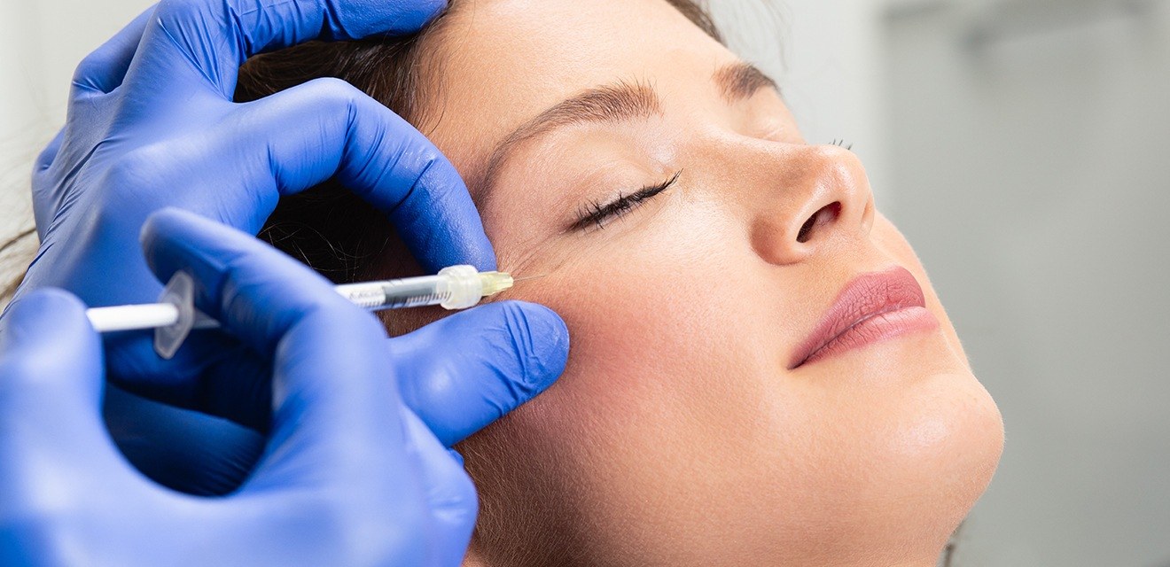 woman getting botox