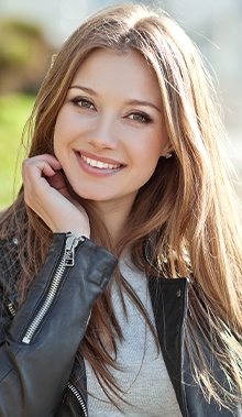 Young woman smiling