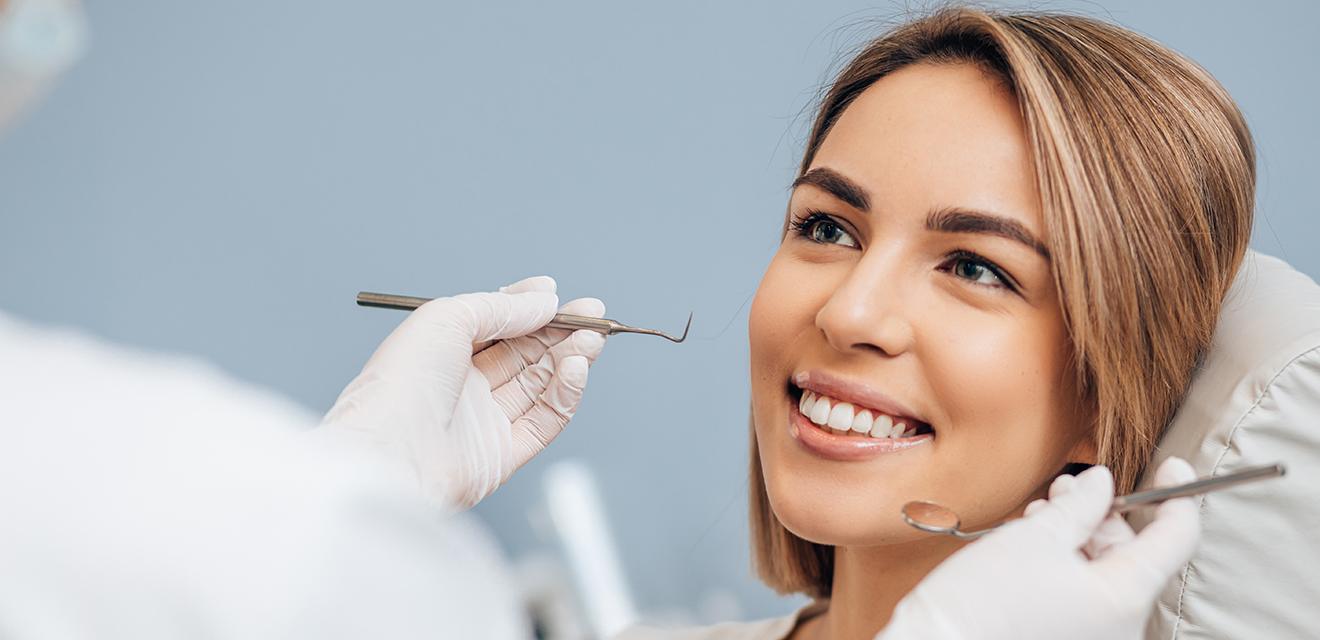 girl smiling at dentist